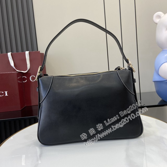 Gucci專櫃古馳最新款購物袋GG圖案條紋織大號肩背包 jh2755型號：815216